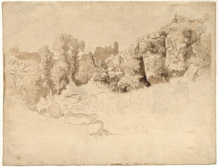 Rock Formations near Olevano — Heinrich Dreber