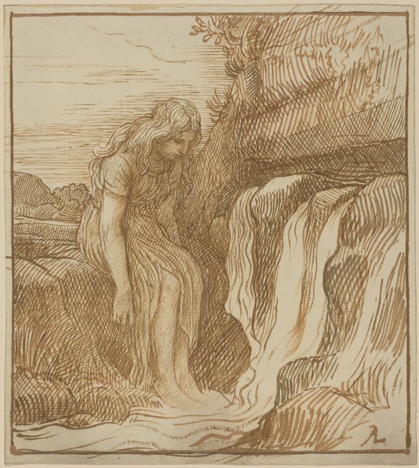 Peasant at the Source — Alphonse Legros