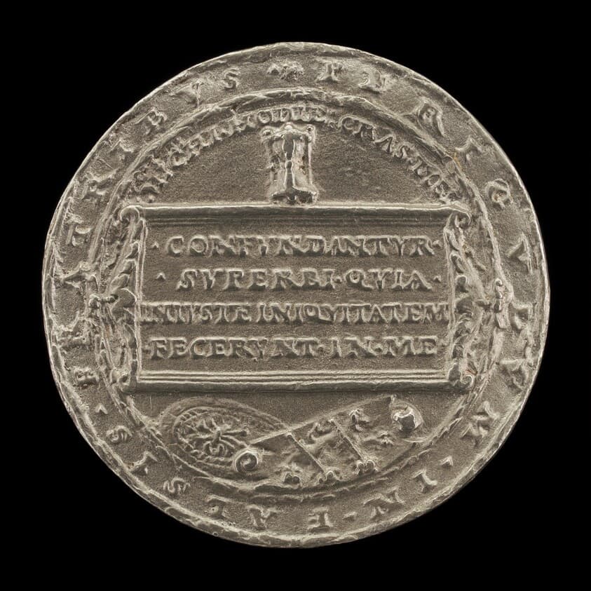 Hourglass on an Inscribed Tablet [reverse] — Matthes Gebel