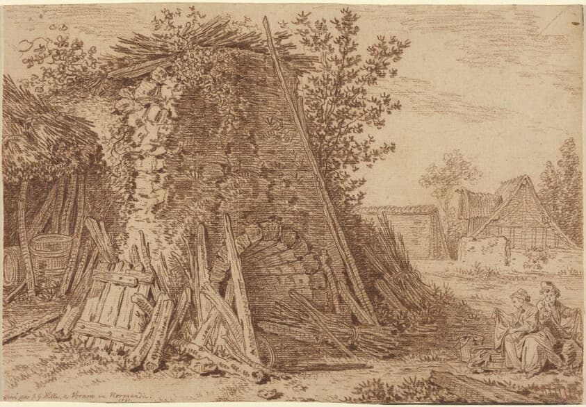 A Rustic Kiln at Vernon — Johann Georg Wille