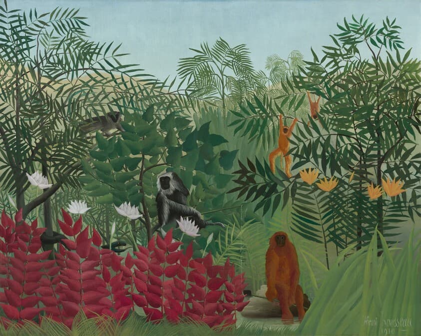 Tropical Forest with Monkeys — Henri Rousseau