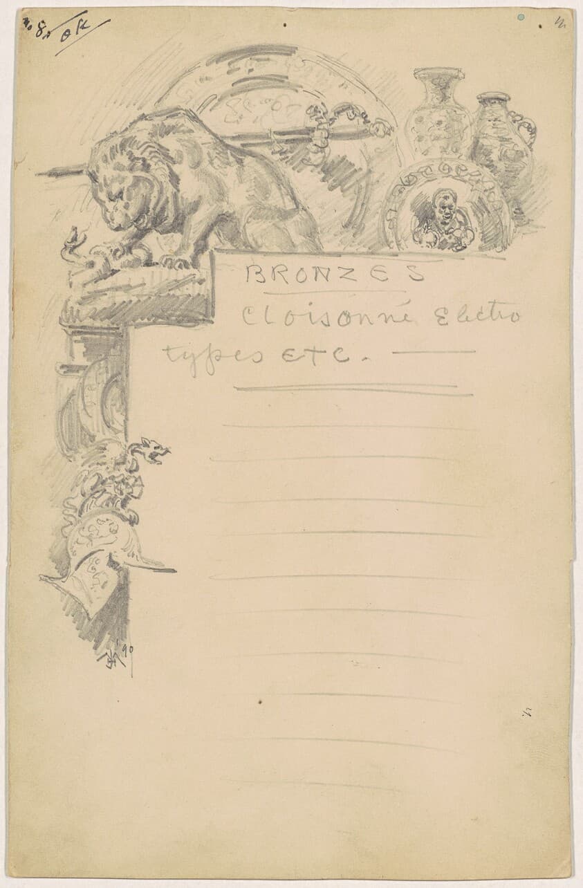 Study for "Bronzes" — James Henry Moser
