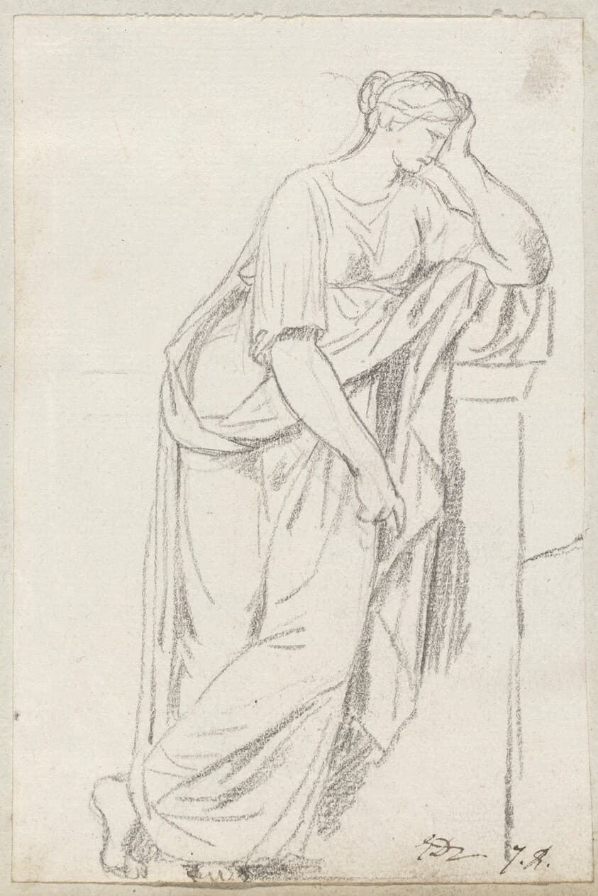 A Muse from the Sarcophagus of the Muses — Jacques-Louis David