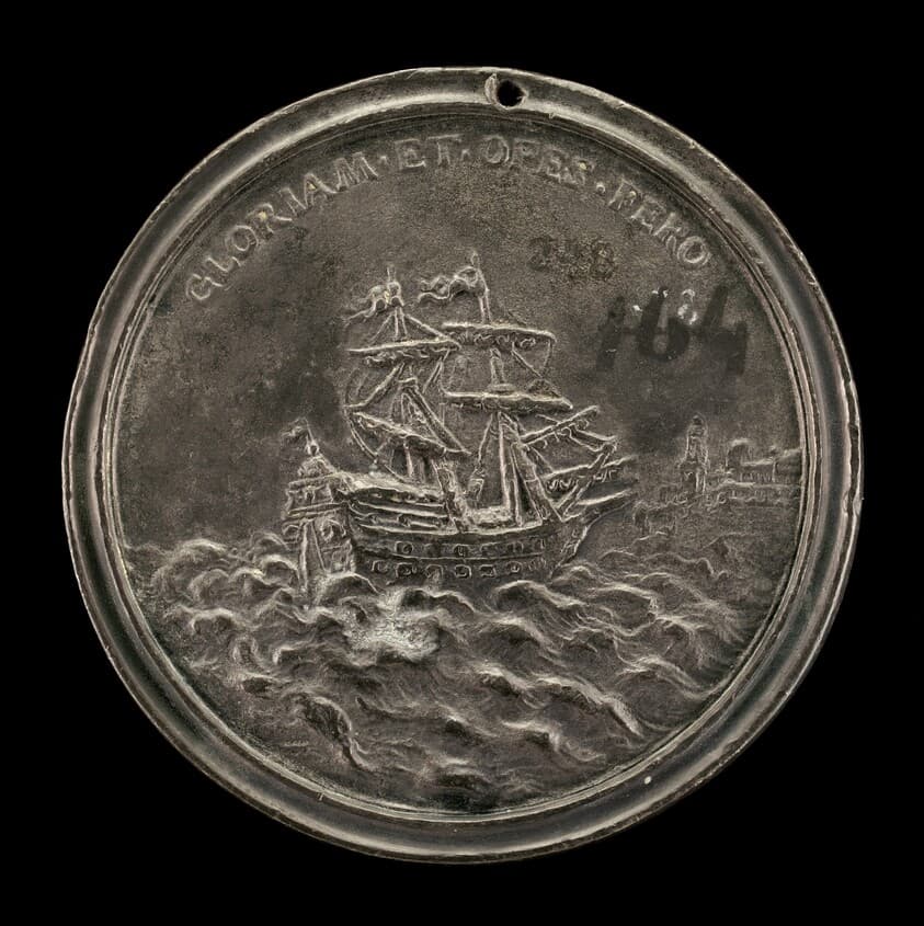 Ship and Fortified City [reverse] — Antonio Francesco Selvi
