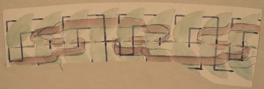 Study for a Border Design — Charles Sprague Pearce