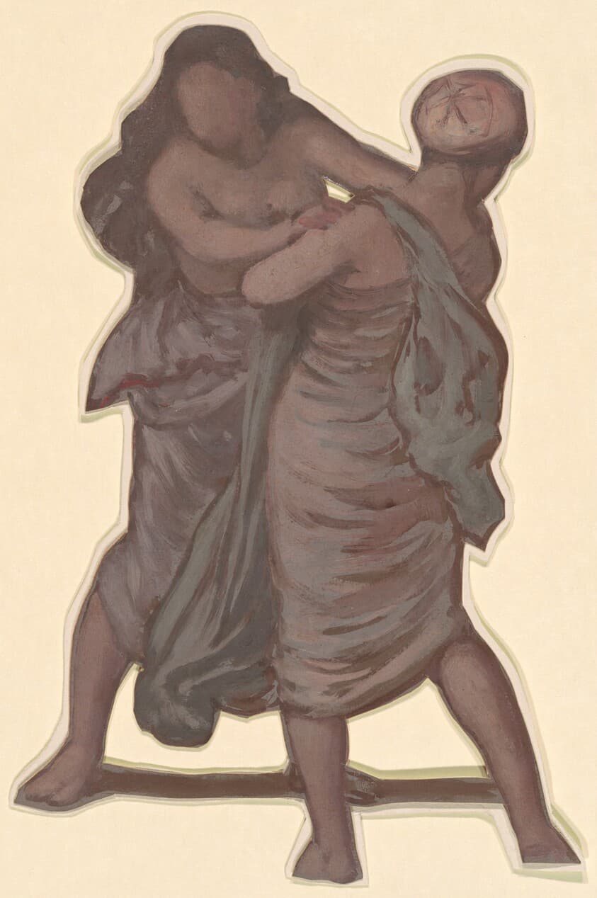 Study for "Greek Girls Bathing" — Elihu Vedder