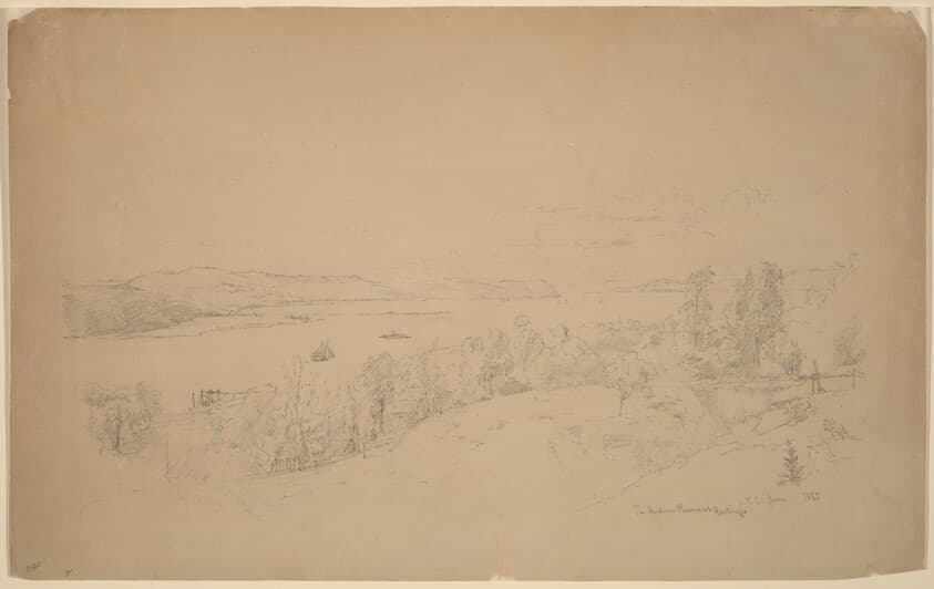 The Hudson River at Hastings — Jasper Francis Cropsey
