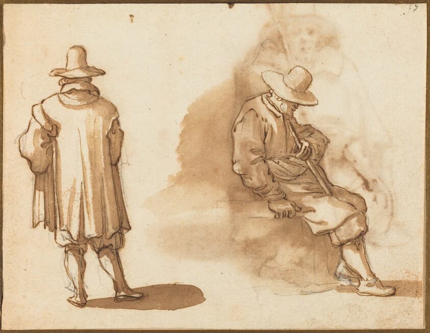 Two Studies of a Man — Remigio Cantagallina