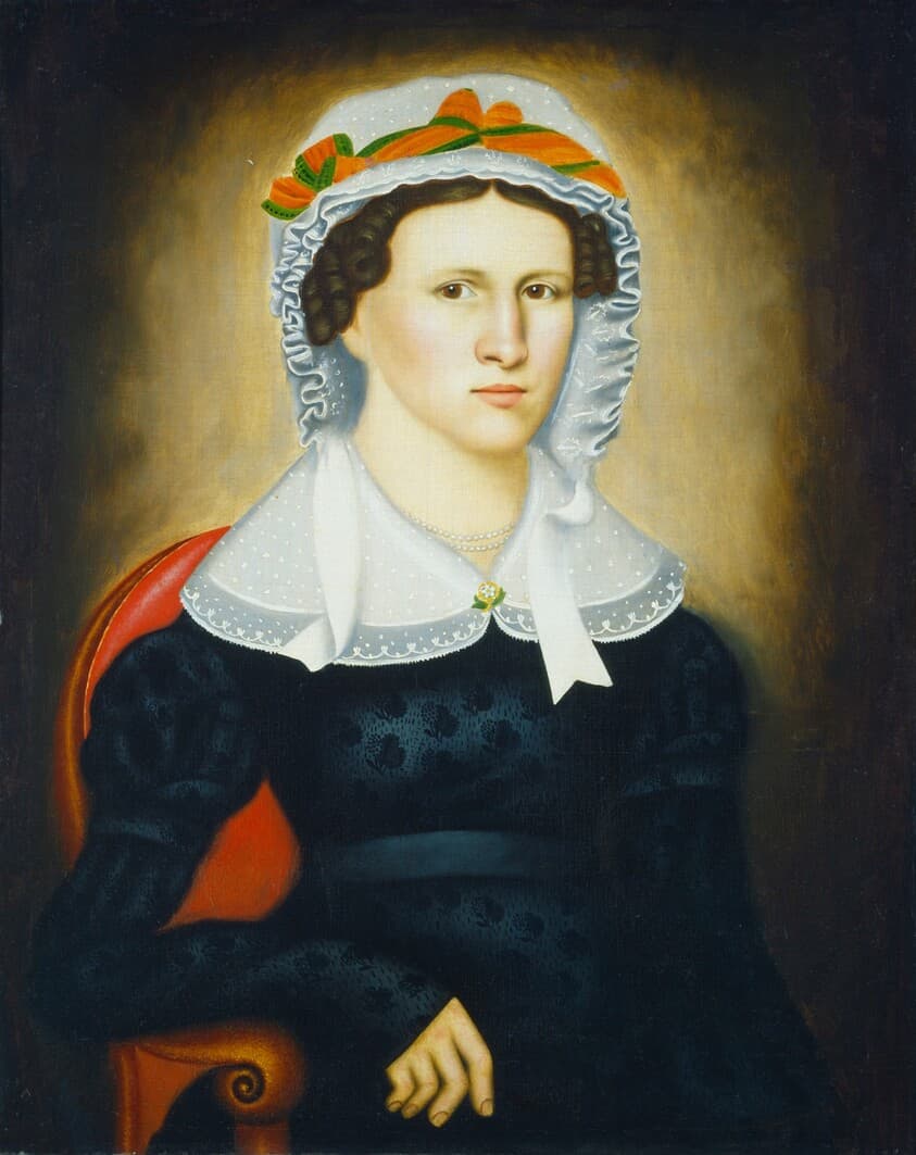 Wife of Man with Vial — Erastus Salisbury Field