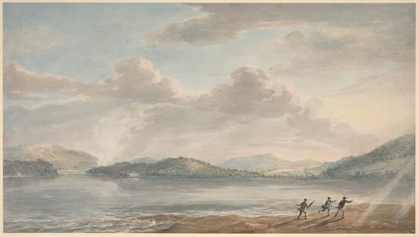 The Tide Rising at Briton Ferry — Paul Sandby