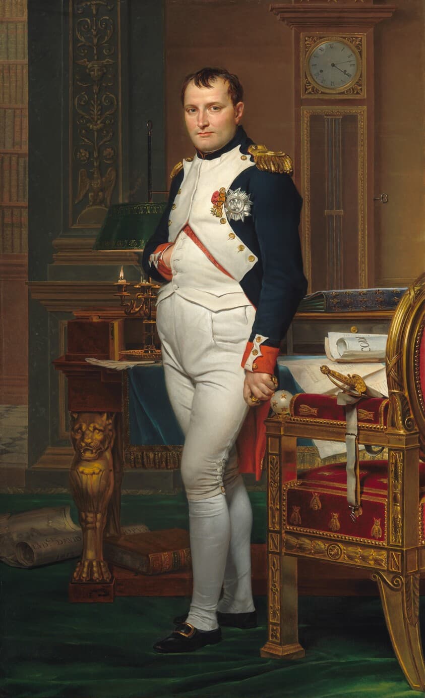 The Emperor Napoleon in His Study at the Tuileries — Jacques-Louis David