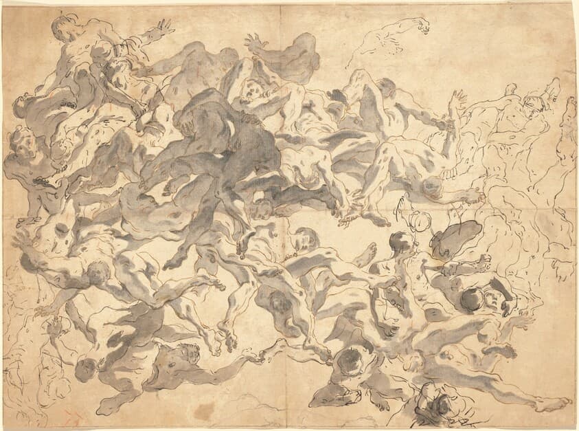 The Fall of the Rebel Angels — Giovanni Battista Tiepolo