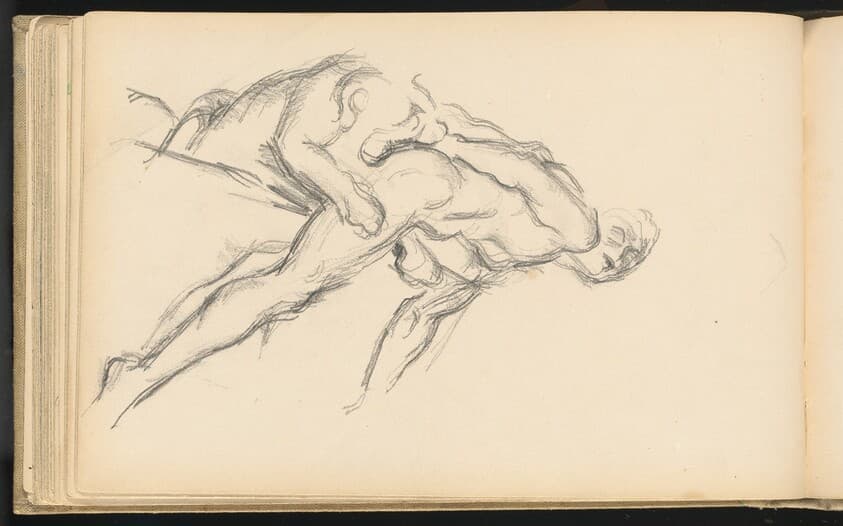 Study of Puget's "Milo of Crotona" — Paul Cezanne