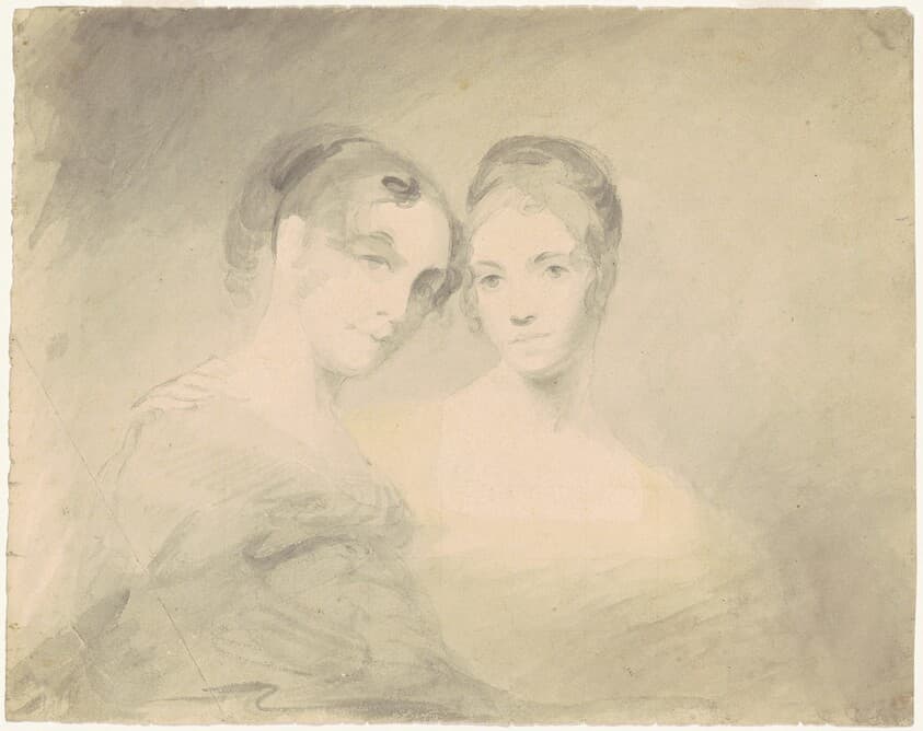 Two Women [recto] — Seth Wells Cheney