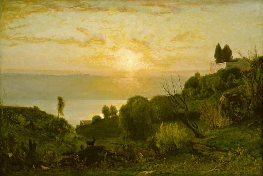 Lake Albano, Sunset — George Inness