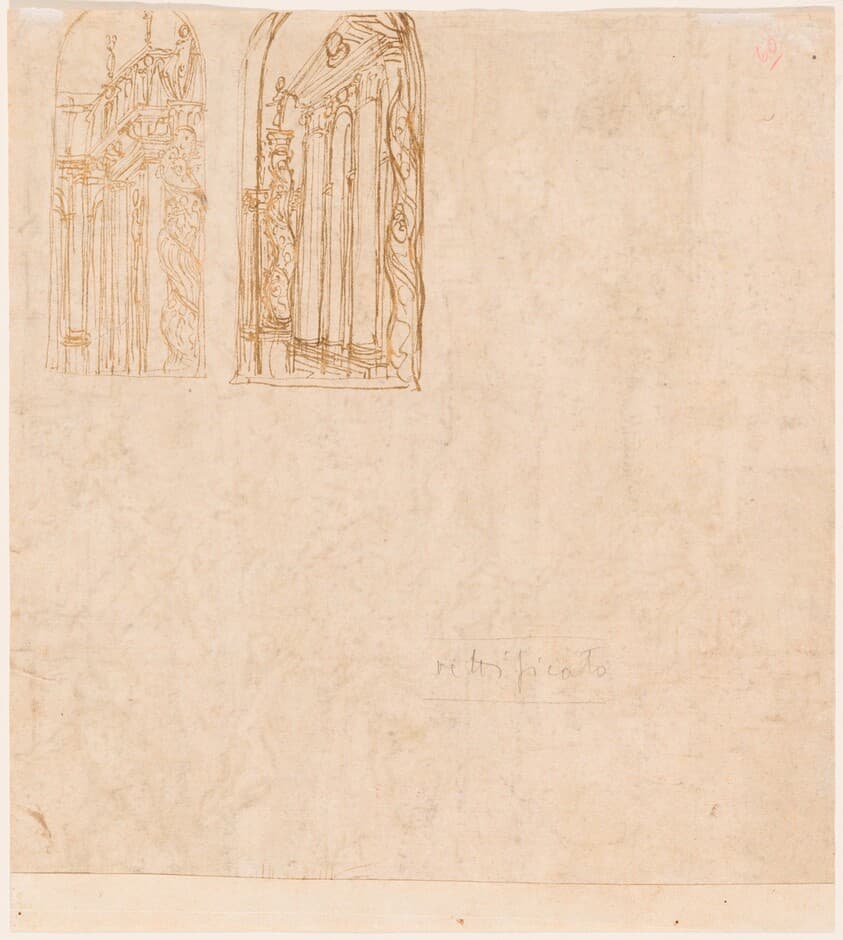 Two Architectural Studies — Lattanzio Gambara