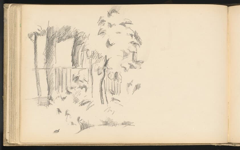 Near the Pool at Jas de Bouffan — Paul Cezanne