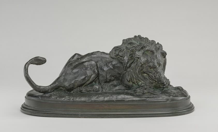 Lion Devouring a Doe — Antoine-Louis Barye