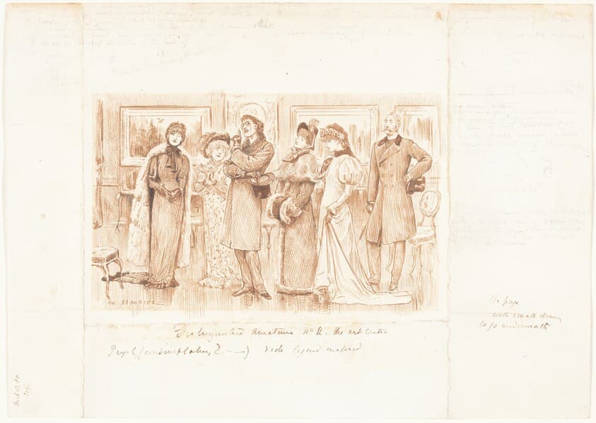 Distinguished Amateurs no. II: The Art Critic — George Du Maurier