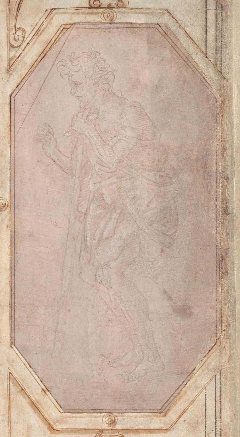 Man with a Stick — Filippino Lippi