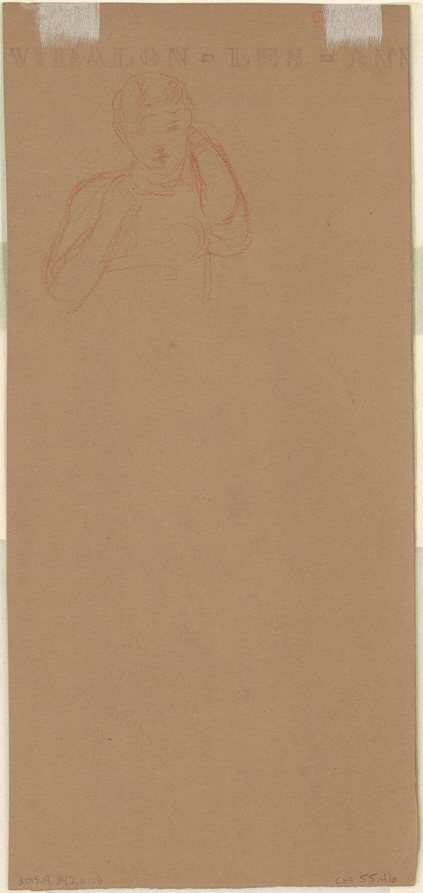 Study for "Greek Girls Bathing" [verso] — Elihu Vedder