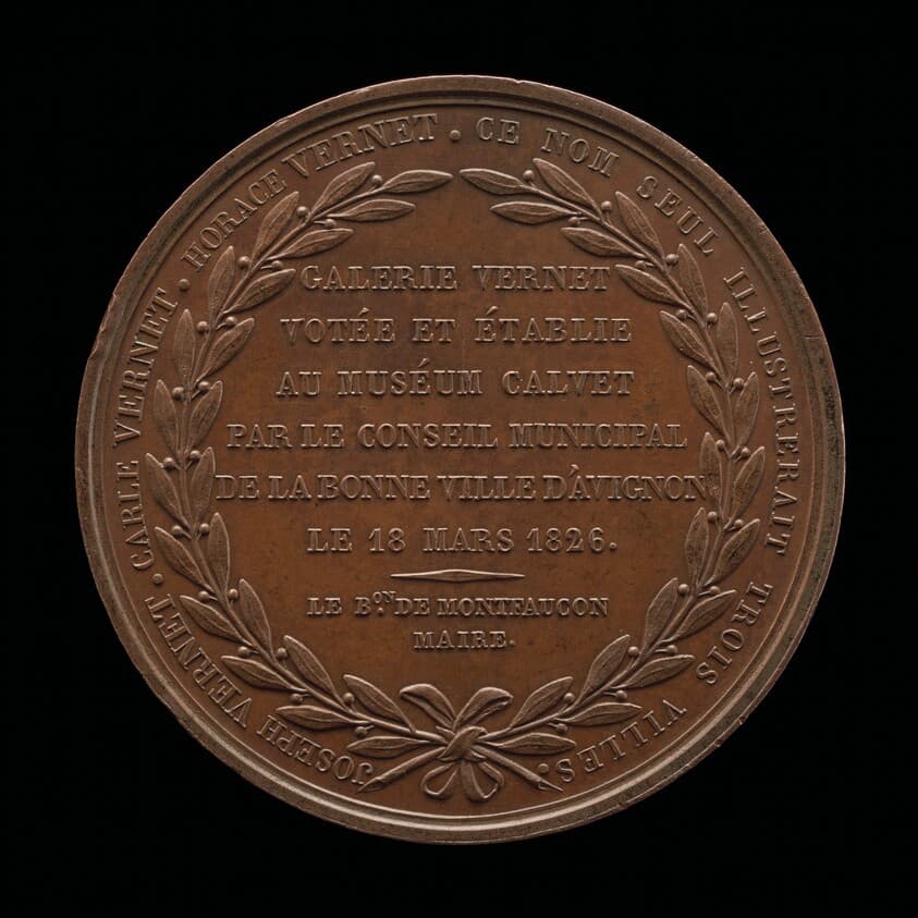 Inscription [reverse] — Louis Michel Petit