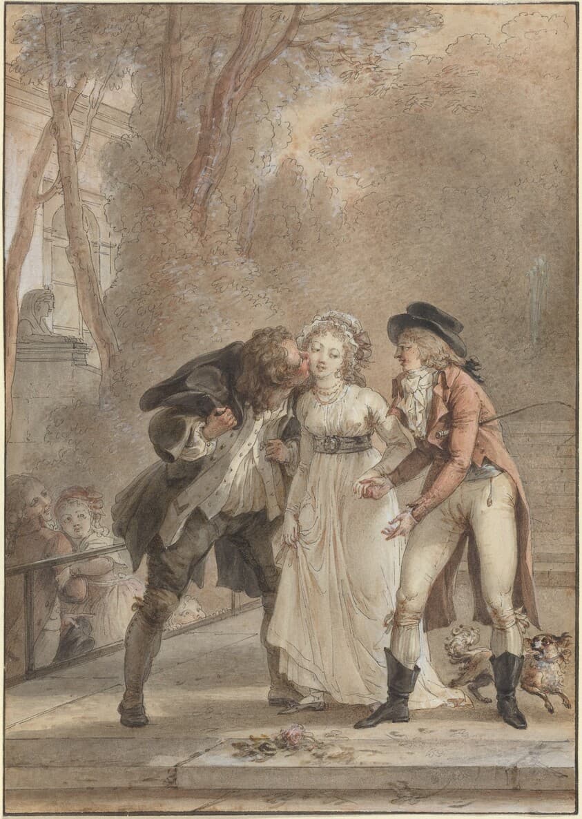 Loaned Kiss — Jacques Louis François Touzé