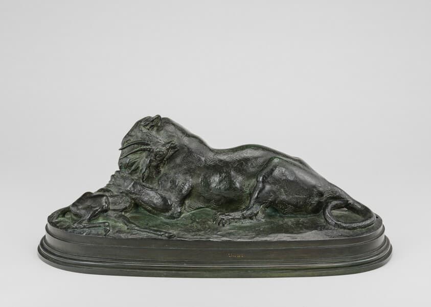Tiger Devouring a Gazelle — Antoine-Louis Barye