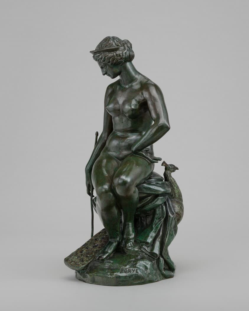 Juno with Her Peacock — Antoine-Louis Barye