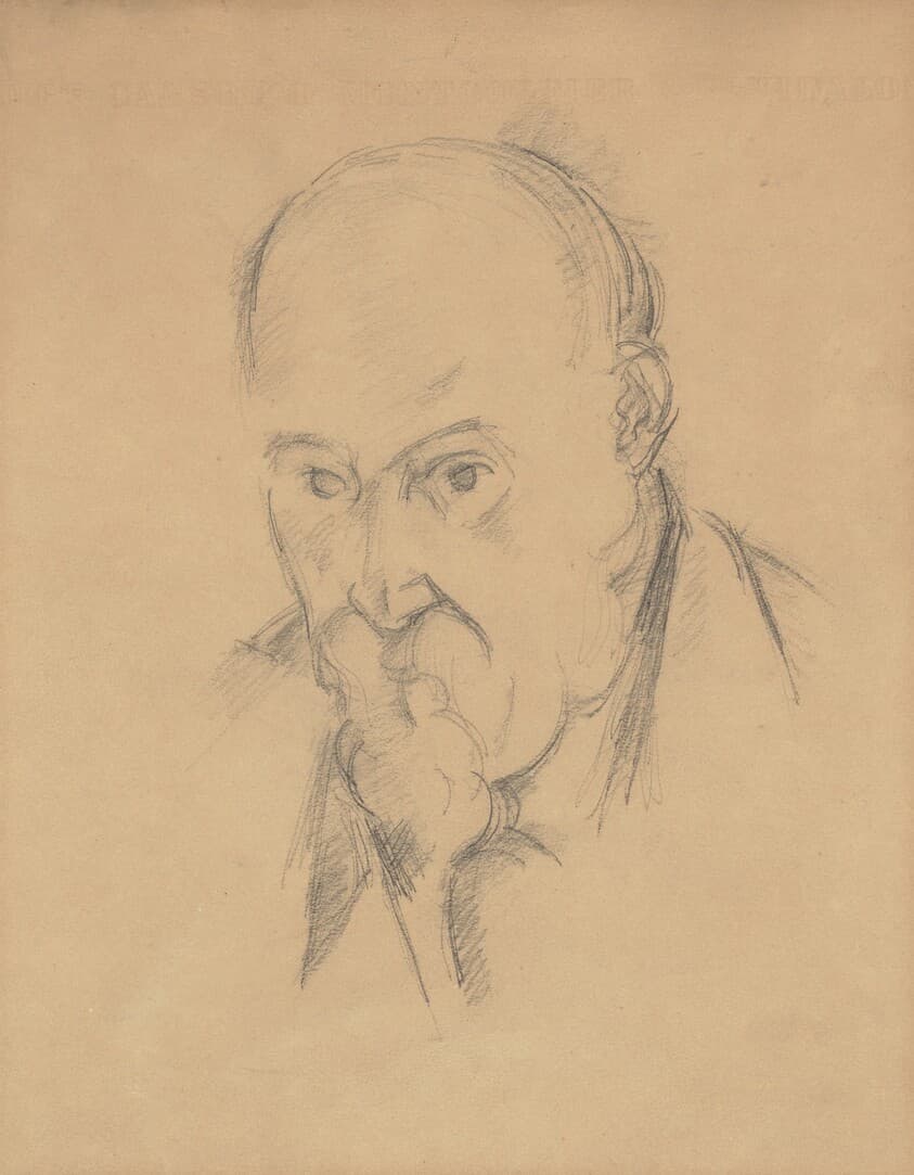 Self-Portrait [recto] — Paul Cezanne