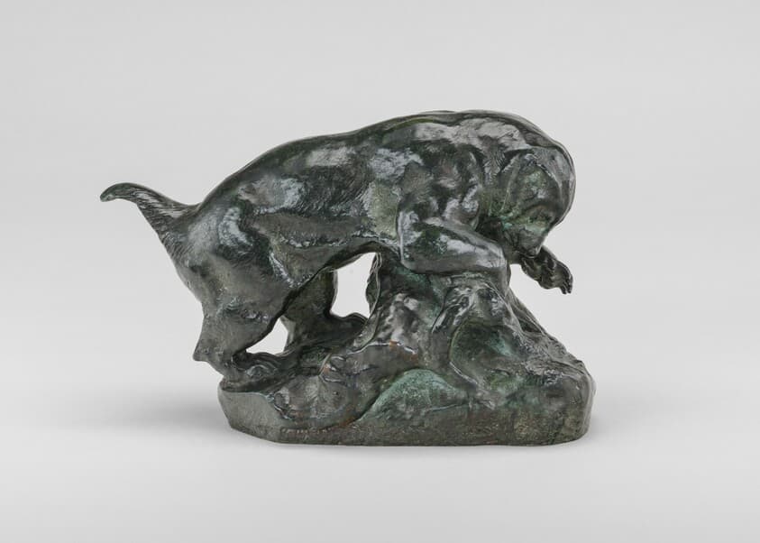 Ratel Stealing Eggs — Antoine-Louis Barye