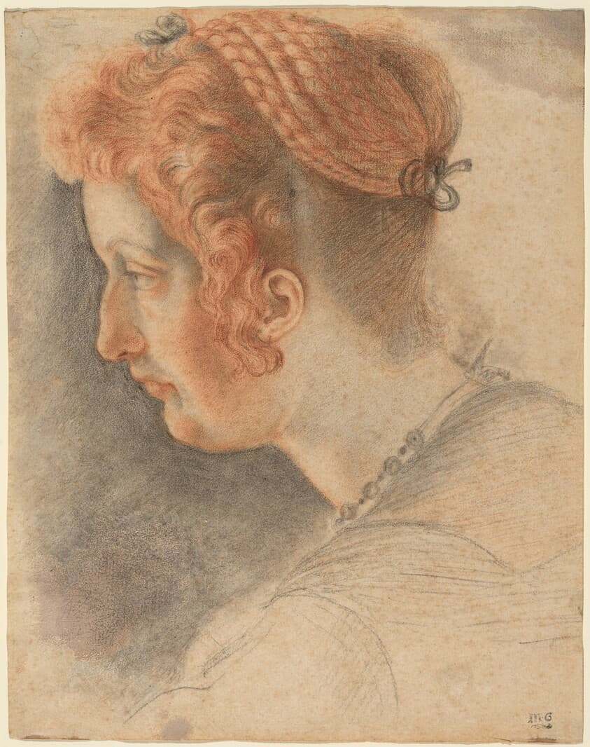 Head of a Woman in Profile — Sigismondo Coccapani