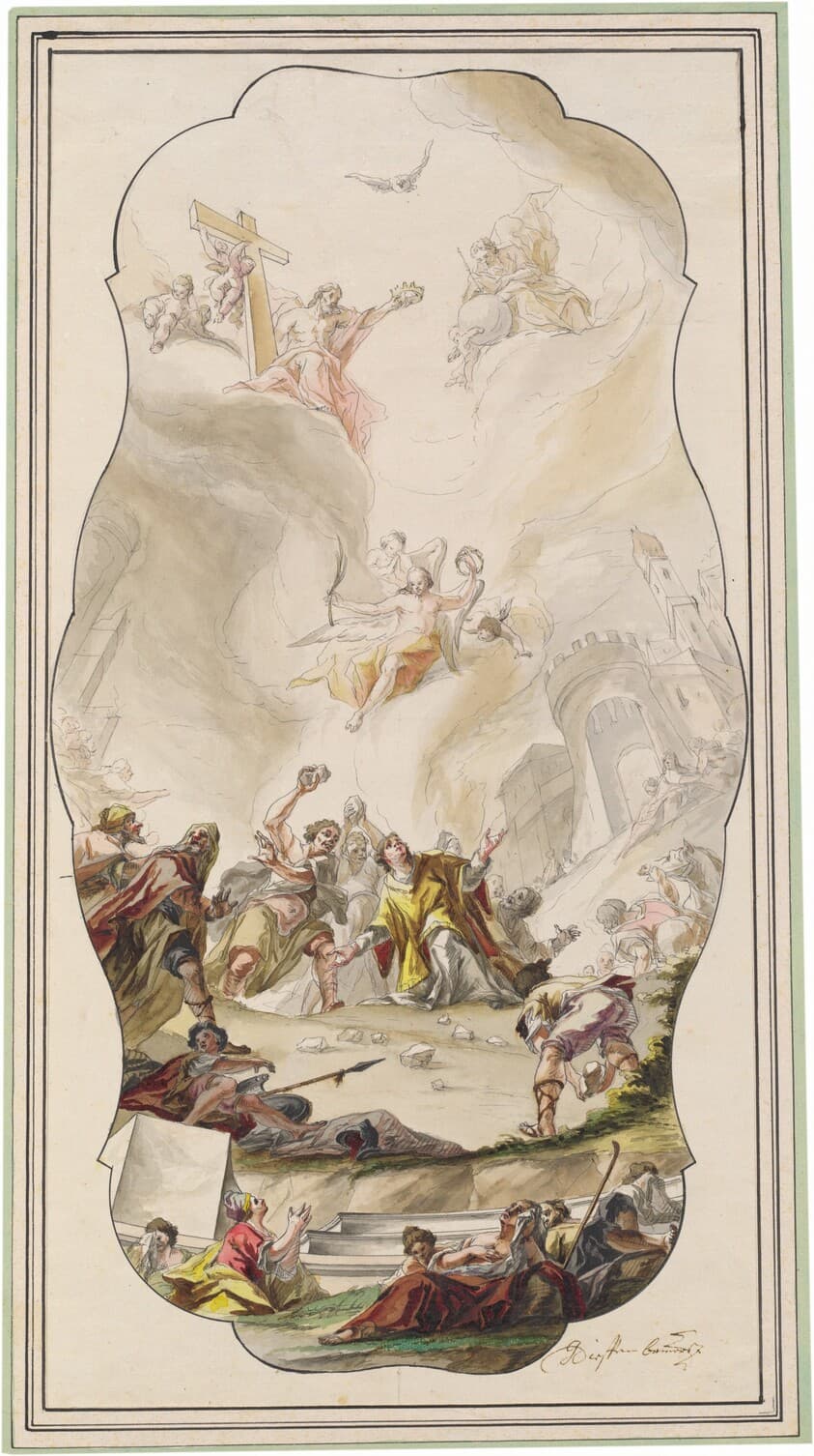 The Stoning of Saint Stephen — Johann Georg Dieffenbrunner