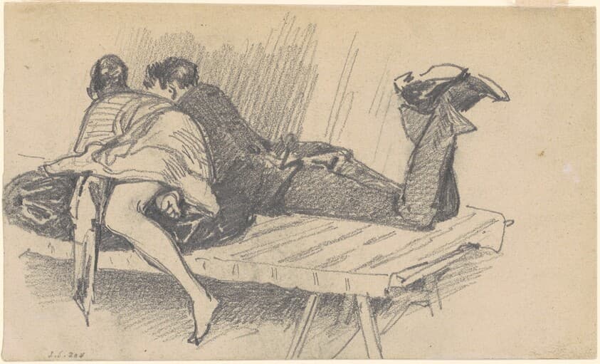 Couple on a Cot — John Singer Sargent