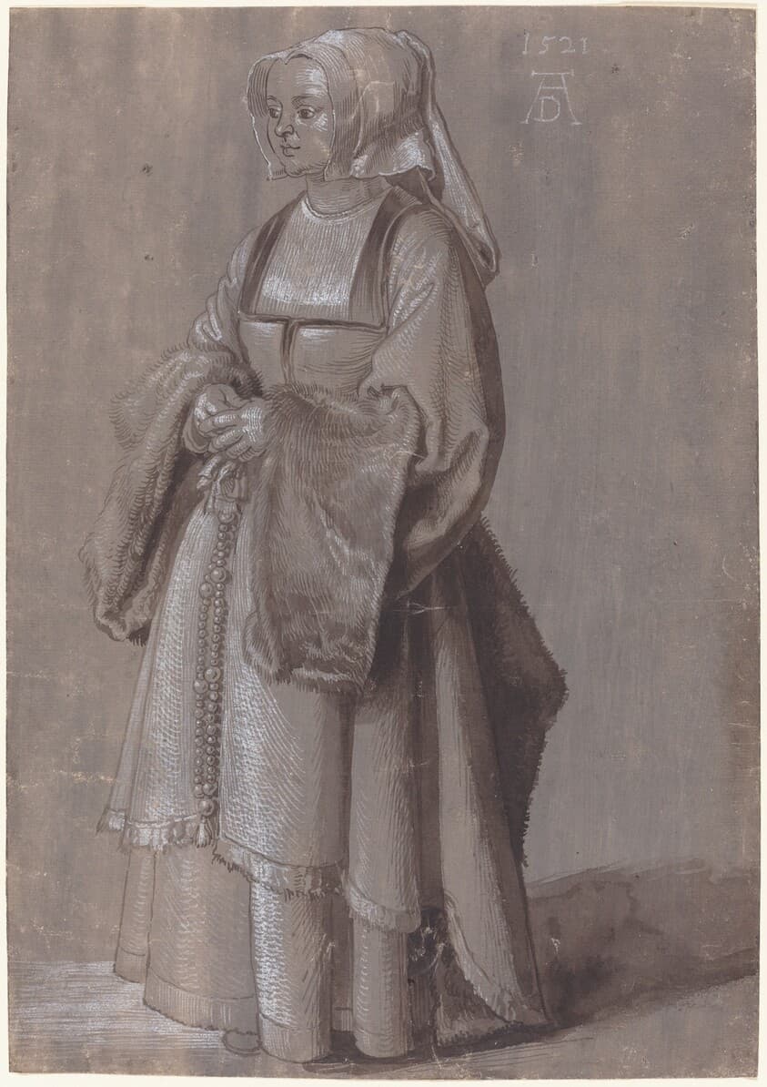 Young Woman in Netherlandish Dress — Albrecht Dürer