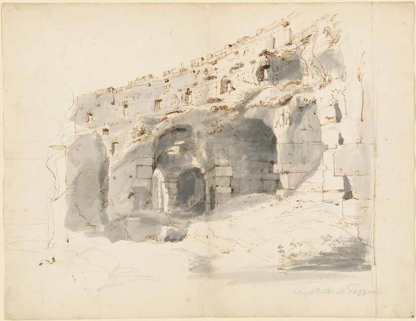 The Ruins of an Ancient Amphitheater — Gaspar van Wittel