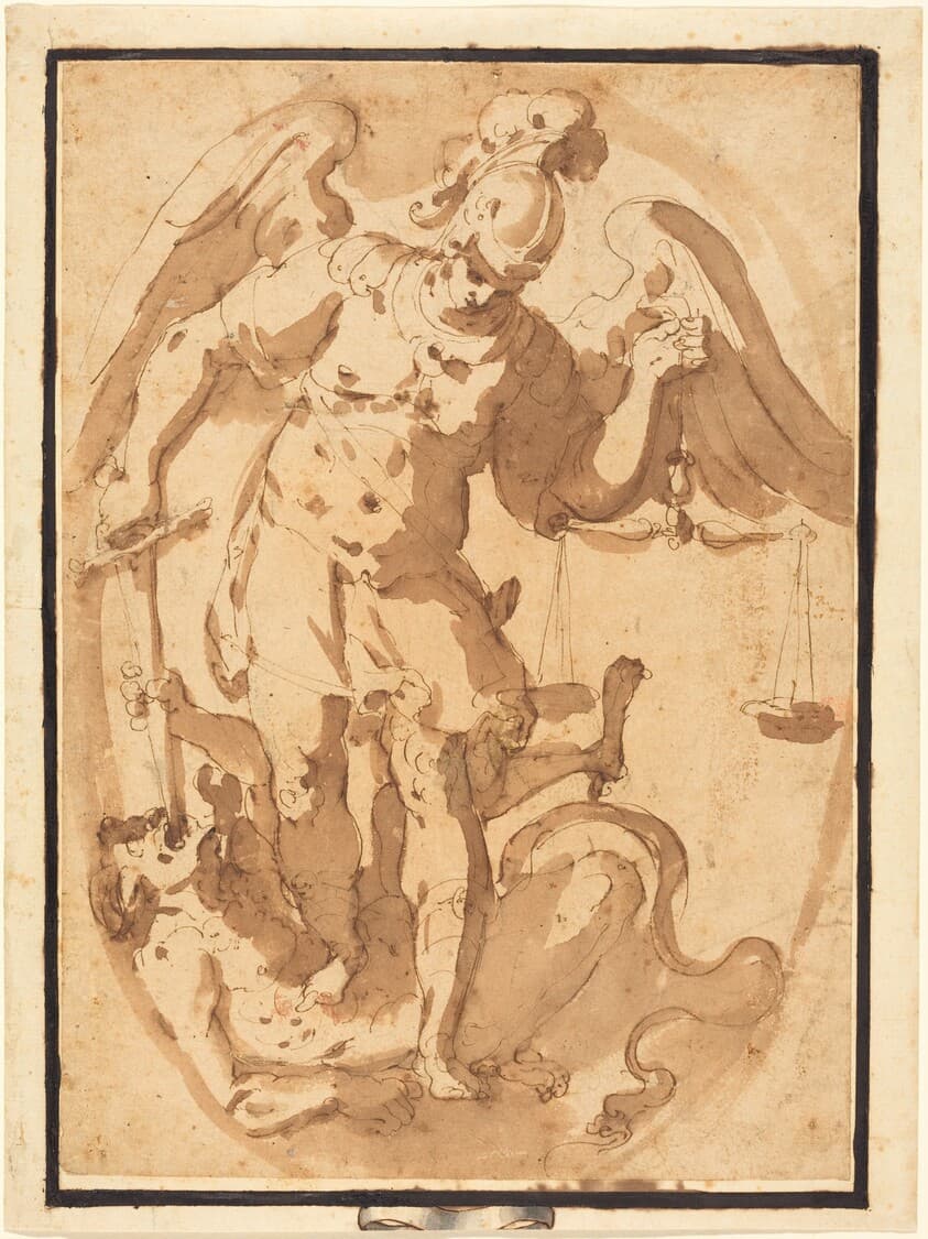 Saint Michael with Lucifer — Giuseppe Porta