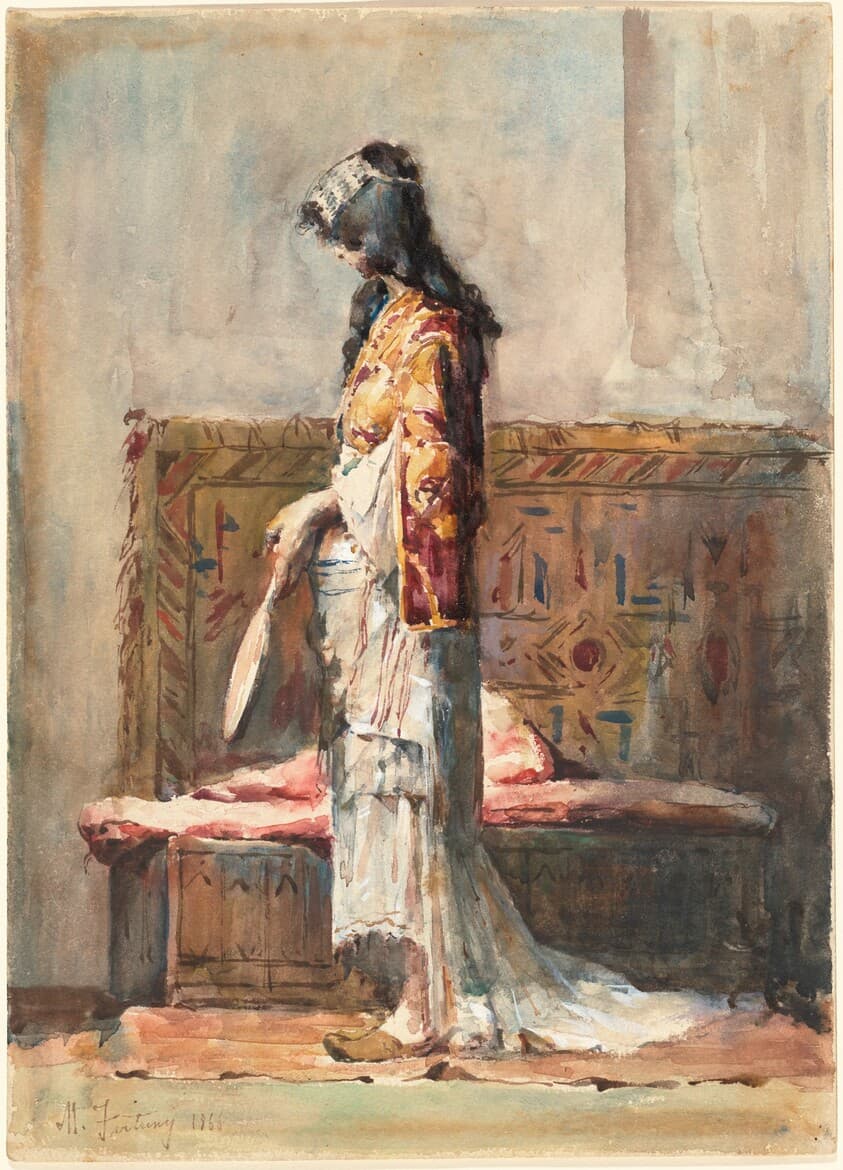 A Moroccan Woman in Traditional Dress — Mariano Fortuny Marsal