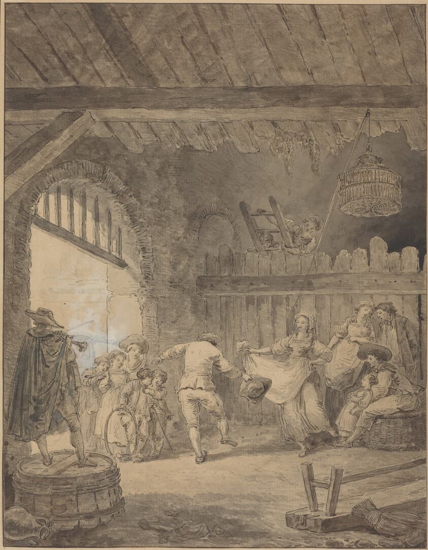 The Peasant Dance — Hubert Robert