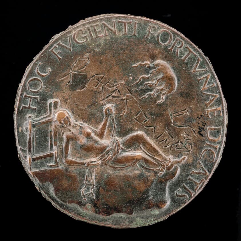 Female Figure Holding a Bridle [reverse] — Adriano Fiorentino