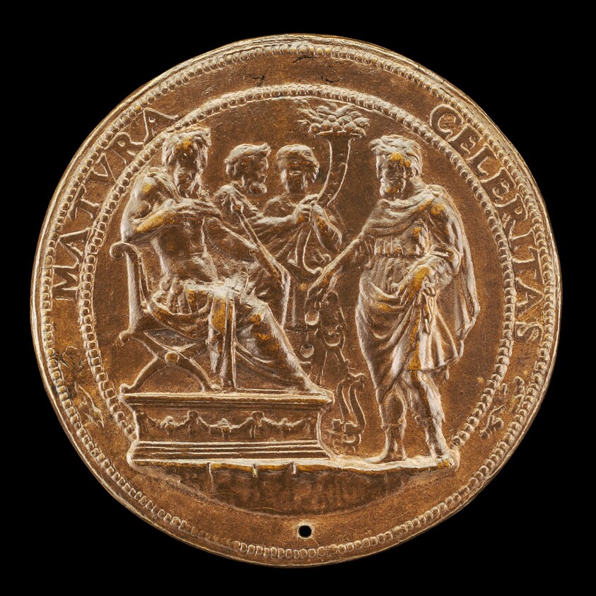A Governor Receiving a Man with a Bridle [reverse] — Antonio Vicentino