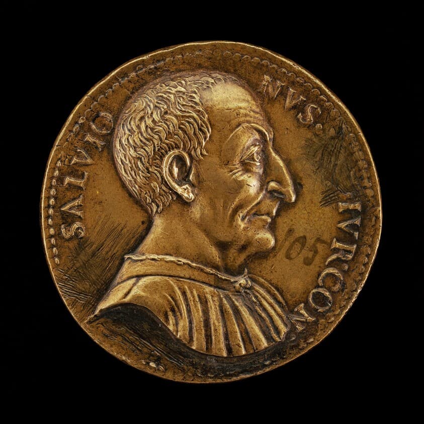 Luca Salvioni, died 1536, Paduan Jurist [obverse] — Giovanni da Cavino