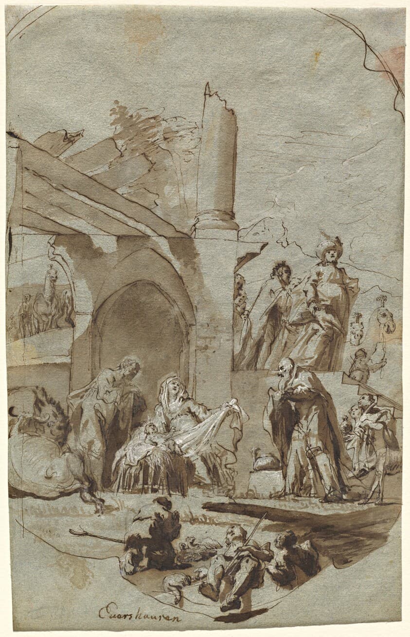 The Adoration of the Magi — Georg Anton Urlaub