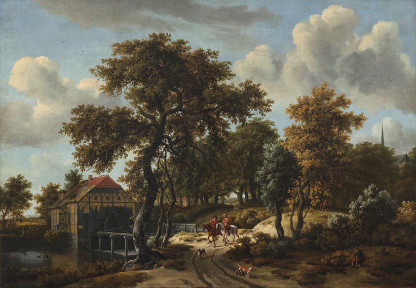 The Travelers — Meindert Hobbema