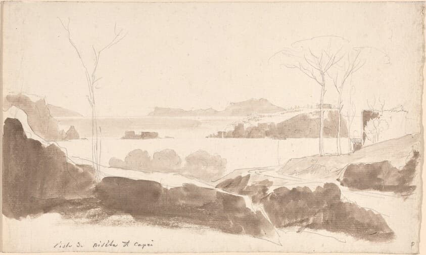 View of the Islands of Nisida and Capri — Friedrich Salathé