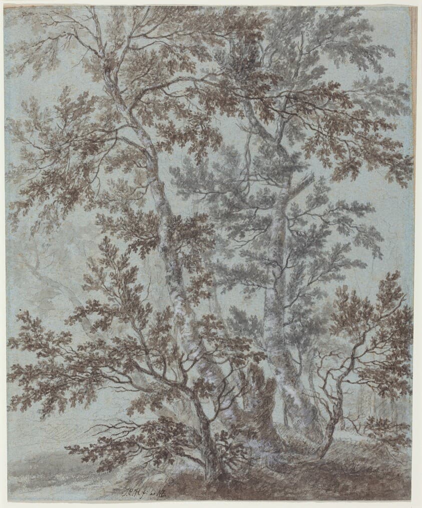 A Stand of Birch Trees — Johann Caspar Huber