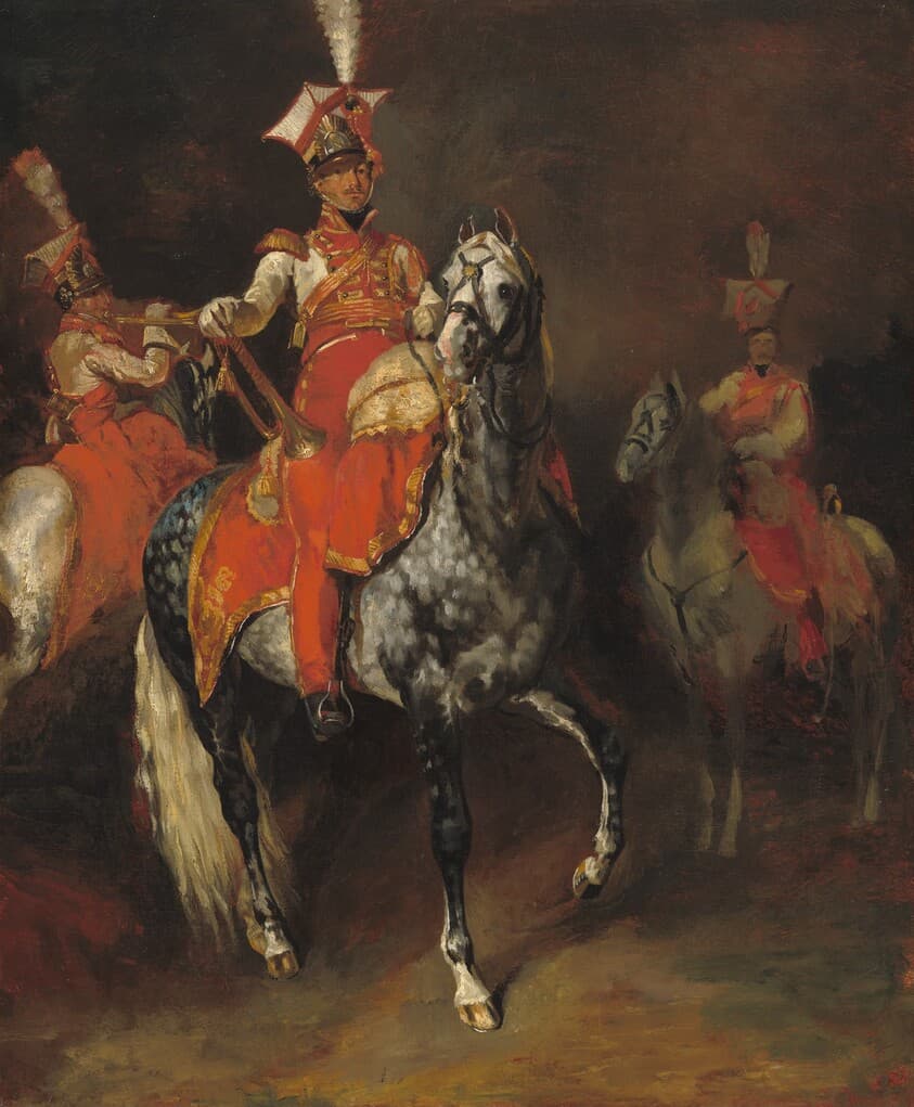Mounted Trumpeters of Napoleon's Imperial Guard — Théodore Gericault