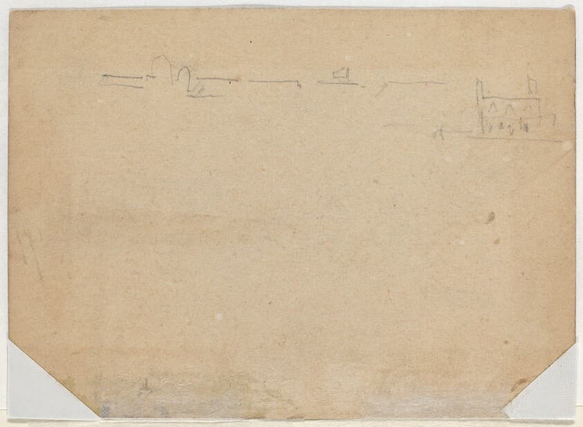 Roof Line [verso] — Winslow Homer