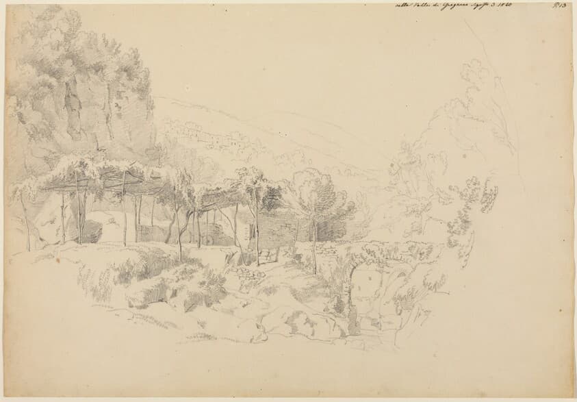 A Shady Arbor in the Valley of Gragnano — Johann Adam Klein