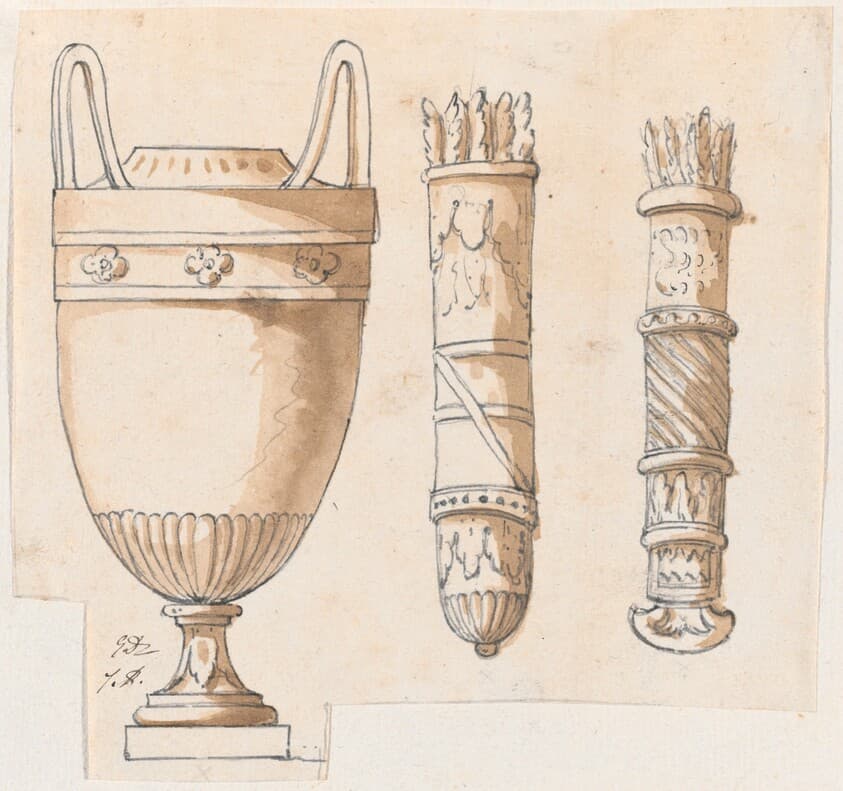 An Urn and Two Quivers — Jacques-Louis David